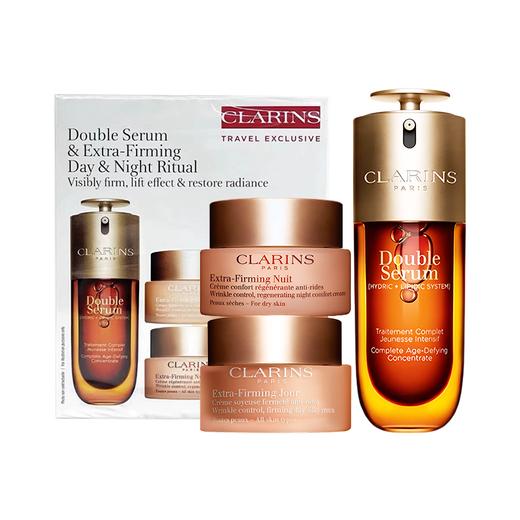 【保税直发A义乌】Clarins娇韵诗双萃精华弹力三件套（双萃精华50ml+弹簧日霜50ml+弹簧晚霜50ml） 商品图12