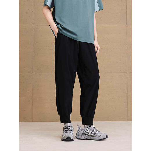 【凉感】GXG男装 宽松束脚裤通勤男长裤日常休闲裤 2025夏季新品 商品图3