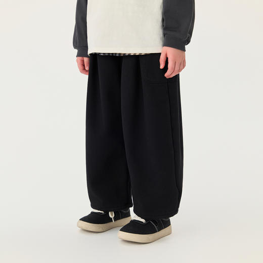 【奥利绒】马克珍妮男女童加绒大口袋直筒裤2025年秋冬新款551303 商品图1