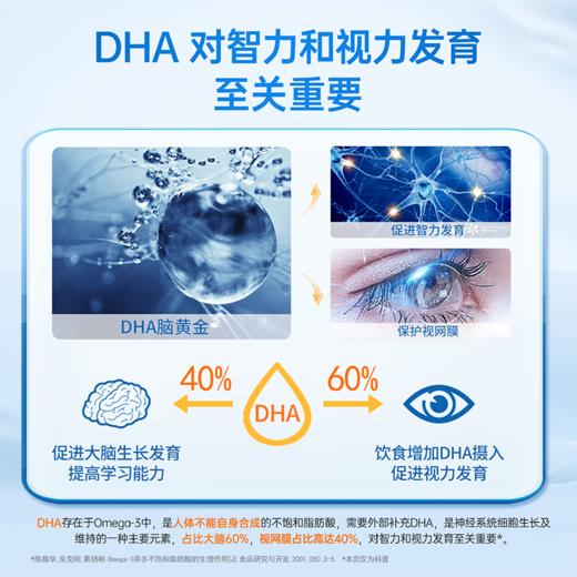 【团长专属】金凯撒王子90%纯度补脑记忆力鱼油vitaDHA1000初高中生考研60粒/盒 商品图1