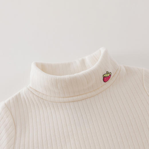 【科技发热】马克珍妮女童花边拼接高领打底衫2025秋冬新款551213 商品图3