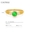 GAONAS  四方和美 中式金色平安手镯11576SGO 商品缩略图3