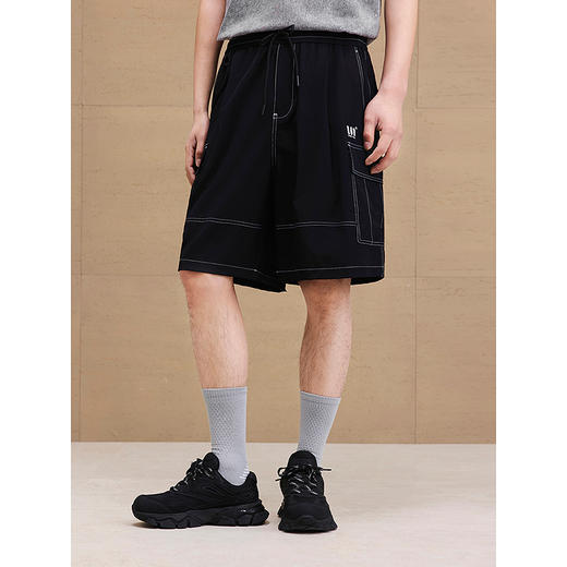 GXG男装 弹力休闲短裤明线设计口袋工装裤通勤男裤 2025夏季新品 商品图2