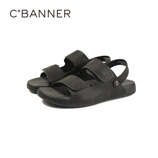 千百度夏季脚感舒适勃肯凉鞋男鞋A25389569 商品图5