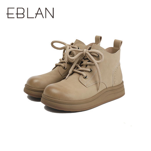 伊伴冬季复古厚底美拉德马丁靴女鞋B25537201 商品图4