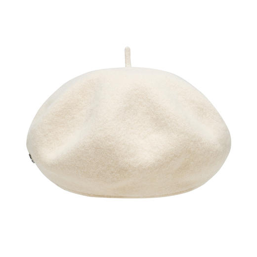 【2件9折】【Petit Bari】(多色)设计感皮质帽檐羊毛贝雷帽画家帽 商品图7