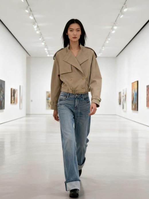 小个子英伦风休闲短款外套 商品图0