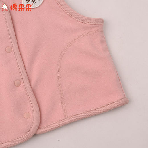 棉果果冬季新品暖姜棉柔软保暖140-160码中大童大码背心暖姜马甲M421171425692 商品图5