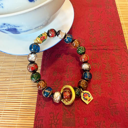 「禅心琉璃」香灰琉璃手串 香灰琉璃守护佛手串/香灰琉璃观音手串 商品图14