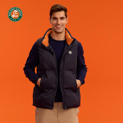 罗兰加洛斯法网棉马甲立领运动外套背心男秋冬保暖户外 商品图2