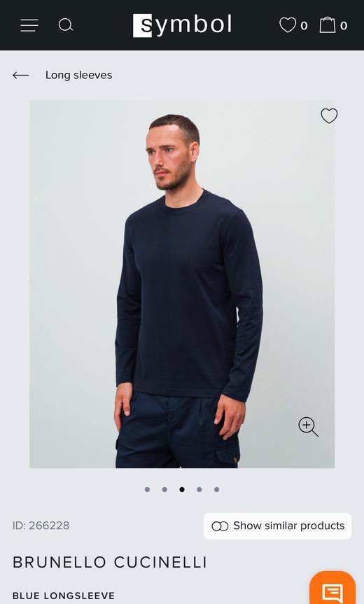 B.C Brune11o Cucine11i  高克重基础长袖T恤 CX220 商品图1