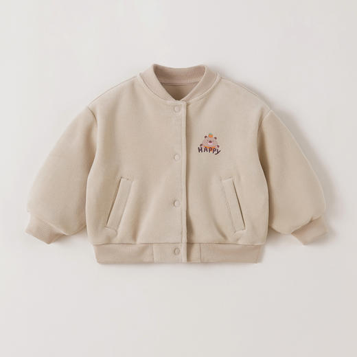 【远红外发热】马克珍妮女童双面奥利绒棒球服外套秋冬新款551620 商品图1