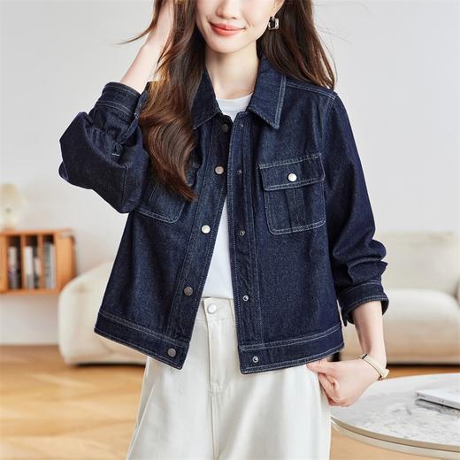 馥迦高品质复古休闲牛仔外套 商品图8