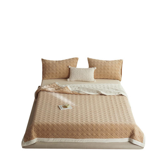 【牛奶绒午睡毯】秋冬牛奶绒毛毯牛奶绒午睡毯子加厚纯色休闲沙发盖毯 商品图4