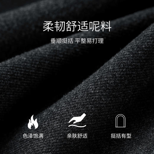 【内购】【基础直筒裙】都市休闲假唇袋装饰裙摆开叉直筒半裙-153QF2835 商品图4