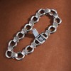 【鼎风‌】S925银复古做旧宽版男款手链【SCH-CK40160-2】 商品缩略图1