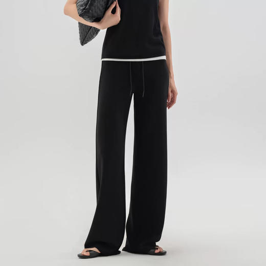 老米优品🎈 3-5天发！巨显瘦~~《裸感空气层超模高弹直筒裤》高腰直筒，塑性显高！！抽绳设计，裸感无压痕，加高腰线护腰收腹~ 商品图1