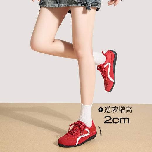 ZHR则则潮流火焰红色阿甘鞋2025秋季新款百搭舒适超软运动休闲鞋 商品图5