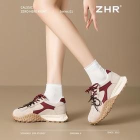 ZHR则则6CM厚底内增高老爹鞋女春秋款阿甘鞋女百搭休闲运动鞋女鞋