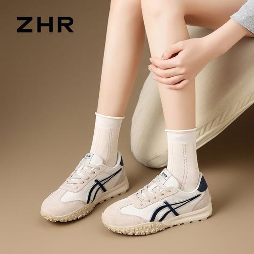 ZHR则则增高简约百搭舒适德训鞋2025秋季新款防滑运动休闲鞋 商品图3