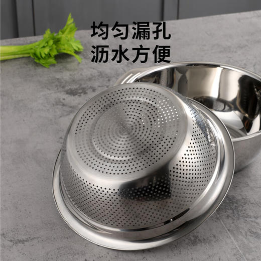 贝伦斯304不锈钢双耳多用火锅多用盆三件套带盖 商品图3