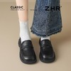 ZHR则则时尚英伦风平底乐福鞋2025秋季新款百搭舒适气质通勤皮鞋 商品缩略图6