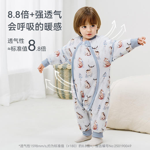 【2025年秋冬新品】i-baby恒温分腿桑蚕丝睡袋儿童春秋冬防踢被子（12.1-12.31实付399赠送i-baby手拎包） 商品图2