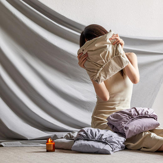 140S全棉砂洗床笠   纯棉A类床笠  A-5339  良品 商品图2