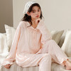 【公主风❗️云朵棉提花睡衣套装】不易掉色 亲肤透气 轻盈质感 顺滑垂感 女长袖开衫长裤秋季新款纯色甜美家居服 商品缩略图10