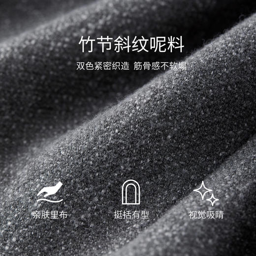 【内购】【两穿领】通勤立领/翻领茧型下摆宽松微落肩短款灯芯绒厚外套-153WA3571 商品图4