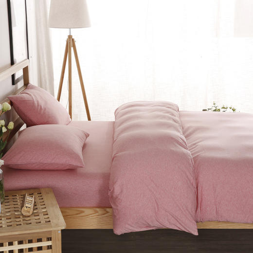 【天竺棉纯色款四件套】针织棉四件套纯色天竺棉裸睡四件套色纺针织全棉床品 商品图9