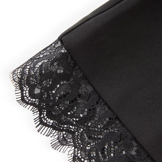 「高货wl」全新升级【铂金会员220/天猫299/差价79】(03720)洛诗琳气质蕾丝边拼接九分裤2025秋季百搭通勤优雅微喇裤 商品图3