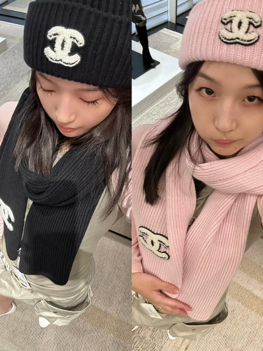 CH-J 25B 漫画羊绒冷帽/围巾 商品图0