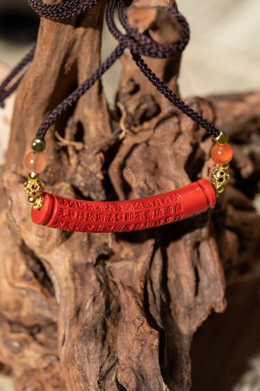 【朱砂 珠串项链】【转运珠】高含量朱砂，求好运，“戴”好运，得好运！湖南湘西朱砂手串项链金砂原石 商品图12