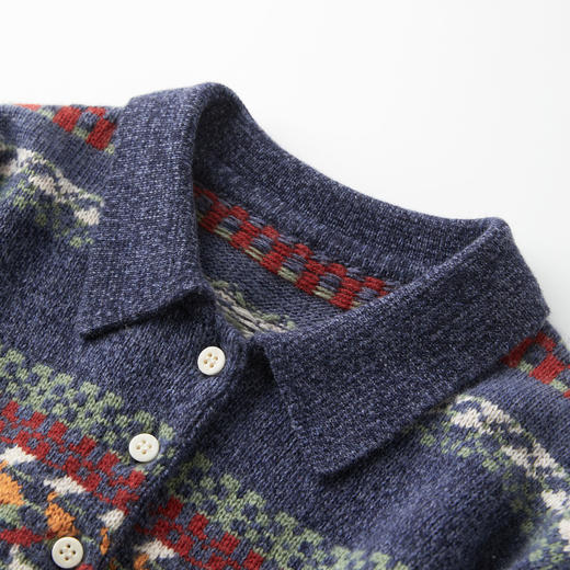 ROMI STUDIO“日暖风恬”羊毛尼龙混纺绒感费尔岛毛衣 RWCWST5411 商品图3