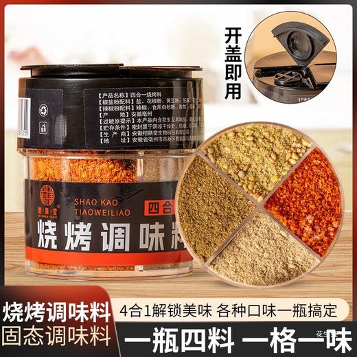 【一罐四料！贴心设计】小白秒变大厨，开盖即用，家用烧烤料撒料四合一家庭调味料63g烤肉蘸料孜然辣椒。rb 商品图0