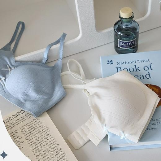 蝴蝶结无痕裸感内衣女小胸聚拢舒适无钢圈收副乳防下垂少女文胸罩 商品图2