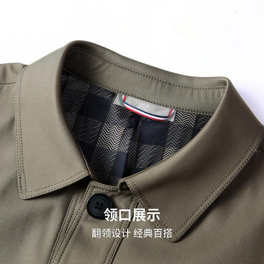 易打理  商务休闲夹克  含桑蚕丝 经典翻领 挺括有型 夹克 商品图6