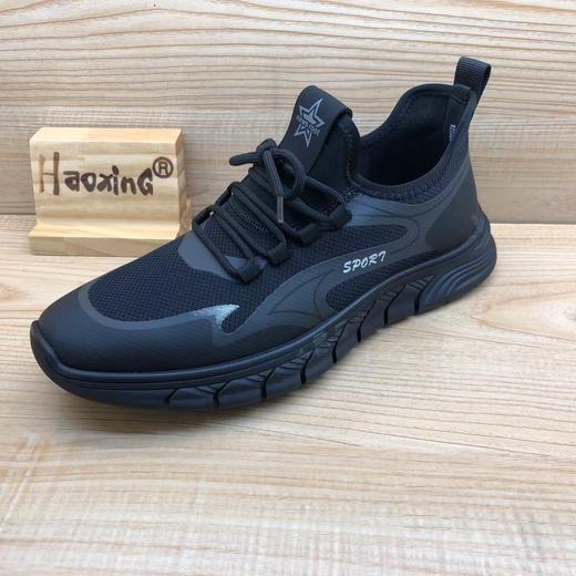 豪行春季新款时尚休闲舒适运动网面百搭男单鞋14123968 有大码45.46.47 商品图0