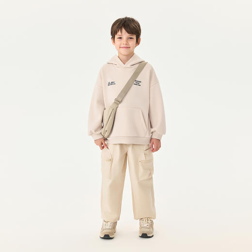 马克珍妮男童加绒加暖连帽卫衣2025年冬装新款551169 商品图2