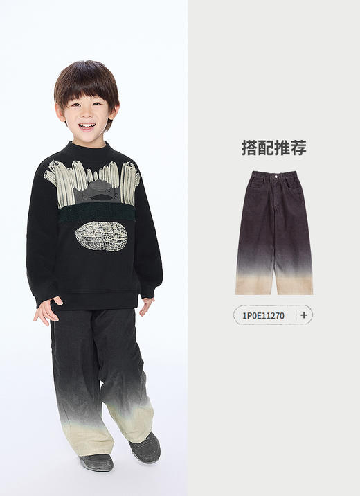 jnby   25年冬款  套头卫衣   1P0411040 商品图4