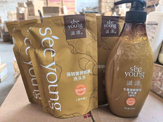 滋源生姜强韧奢养洗发水3袋（中干）＋滋源生姜强根健发护发素（油性）效期25年12月 商品图3