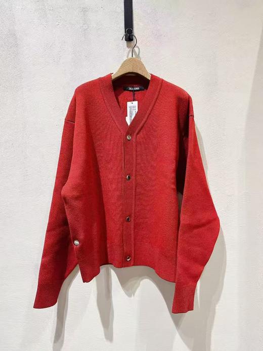 女款V领针织开衫毛衣 商品图0