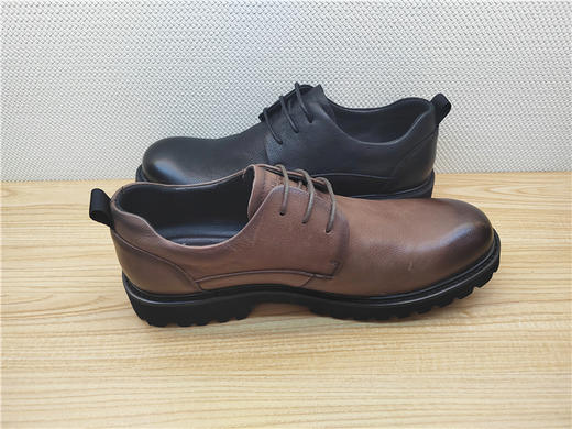 豪行秋冬新款13343109真皮牛皮商务休闲男鞋单鞋皮 商品图2