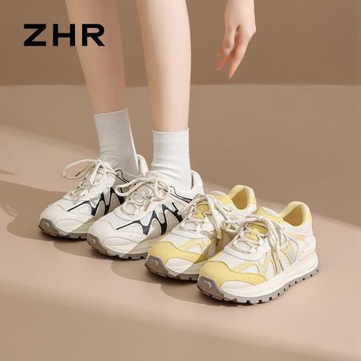 ZHR则则内增高复古阿甘鞋2025春秋新款时尚百搭轻便运动休闲鞋女 商品图2