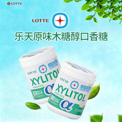 韩国进口乐天原味木糖醇口香糖86g 商品图0