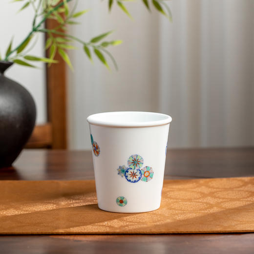 古彩云霞文创皮球花可乐杯 320ml 商品图2