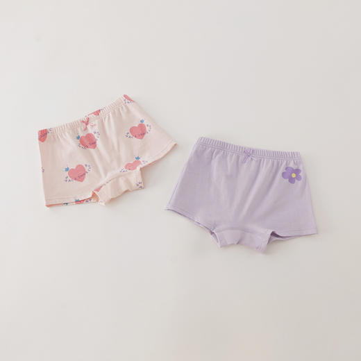 【2条装】马克珍妮女童甜趣涂鸦四季穿纯棉内裤2025年新款551856 商品图2