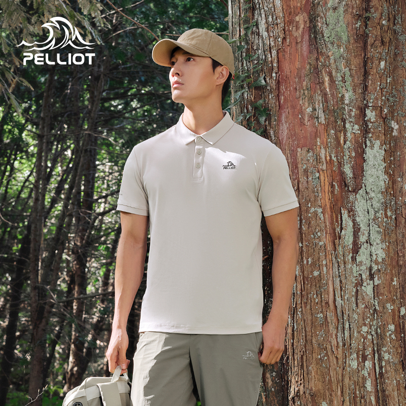 【经典款】伯希和户外polo衫男夏季运动半袖T恤商务翻领短袖上衣