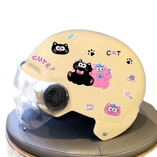 夏季防晒舒适半盔电动电瓶车高颜值头盔 男女士夏季电瓶车透气头盔 商品图4